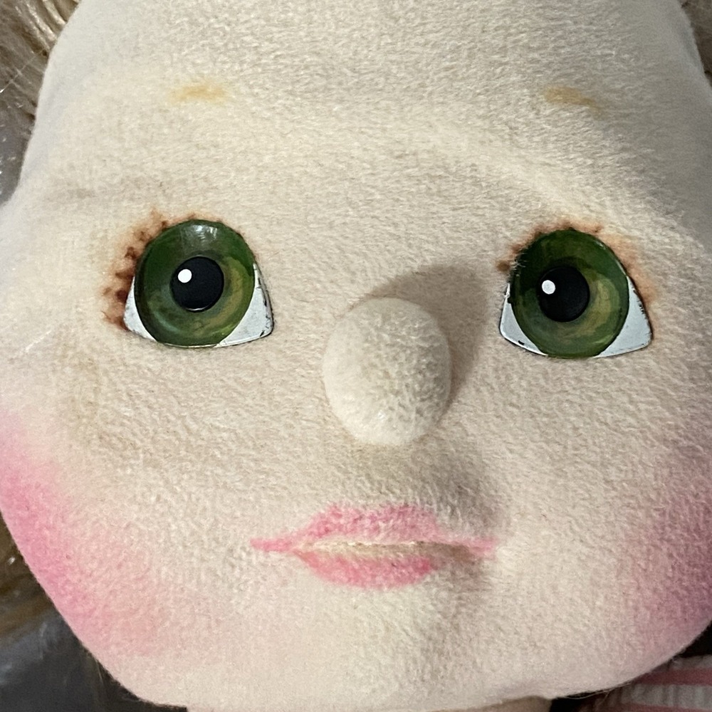 Vintage 1985 Mattel My Child Doll W/ Strawberry Blonde Hair & Aqua Green Eyes - Picture 9 of 10